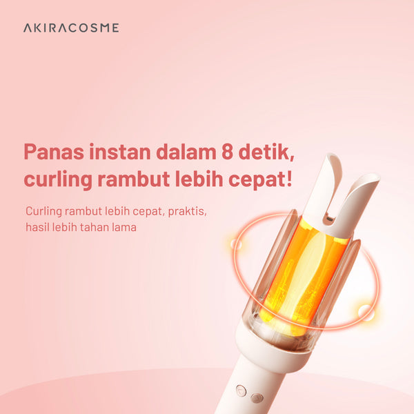 Akiracosme AC22BZ Pengeriting Rambut Otomatis Ion Negatif 32mm - Catokan Keriting Otomatis