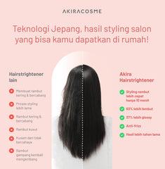 Akiracosme V386 Airflow Catokan 2 in 1 - Pelurus & Pengeriting Rambut, Tahan Lama