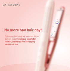 Akiracosme V386 Airflow Catokan 2 in 1 - Pelurus & Pengeriting Rambut, Tahan Lama